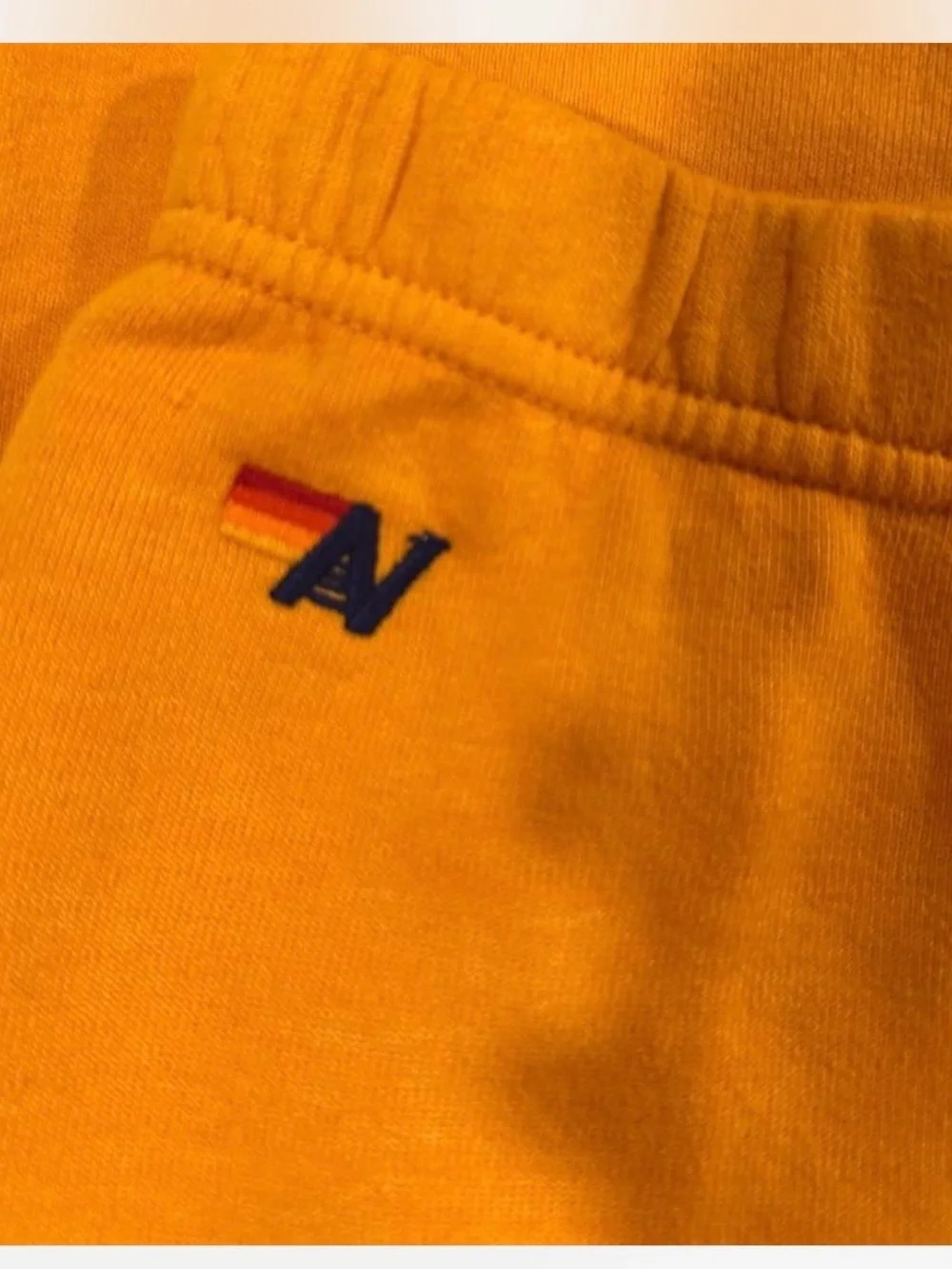 Aviator Nation Kids Mustard Orange Smile Joggers